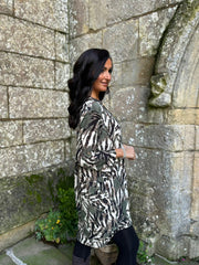 Khaki Brushed Animal Tunic Gloria