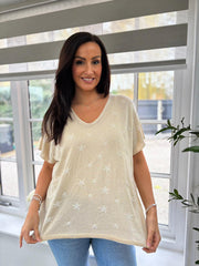 Gold Star Shimmer Top Sadie
