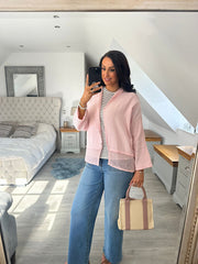 Pink Bubble Cotton Hooded Jacket Hayley
