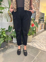 Black Frill Pocket Trousers Sasha