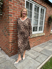 Chocolate Diamond Shimmer Dress Freya