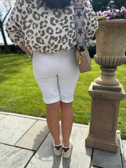White Relaxed Summer Shorts