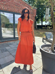 Rust Top & Skirt Set Daniella