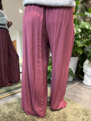 Wine Tina Trousers