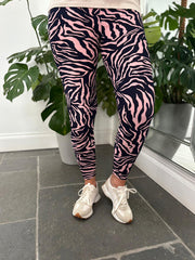 Rose Tiger Print Leggings