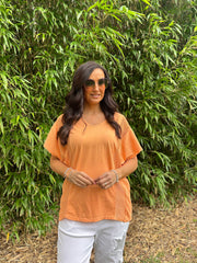 Orange Net Side Panel Top Willow