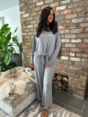 Grey Tie Front Top Juliet
