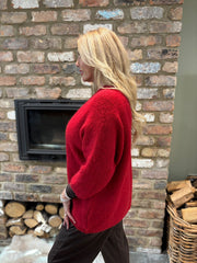 Red Edge Top Edge Cardi Lynn