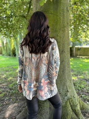 Grey Soft Touch Cheetah Knit Ava