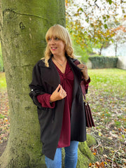 Black Tie Waist Jacket Charlotte