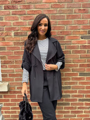 Black Tie Waist Jacket Charlotte