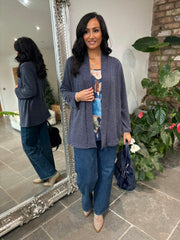 Denim Scenic Layered Cardi Zoe