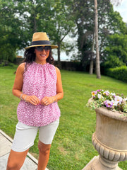 Pink Leopard Top Tiana