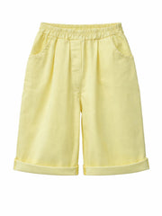 Lemon Relaxed Summer Shorts