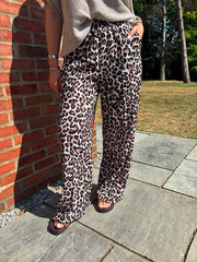 Leopard Seam Front Trousers