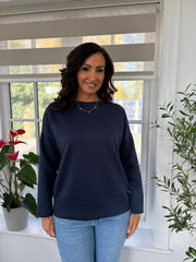 Navy Essential Sweatshirt Angela