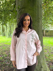 Pink Diamante Flower Shirt Kristie