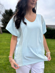 Light Blue Net Side Panel Top Willow