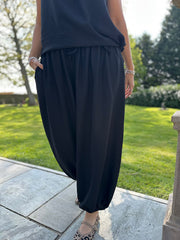 Black Cuffed Ashley Trousers