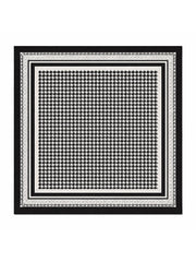 Monochrome Dogtooth Scarf