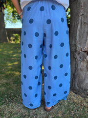 Denim Polka Dot Trousers Michaela