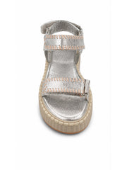 Silver Metallic Platform Sandals