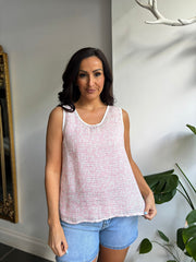 Pink Leopard Print Vest Camila