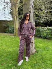 Chocolate Leopard Tracksuit Serena