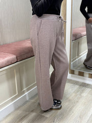 Mocha Wide Leg Jogger Alice