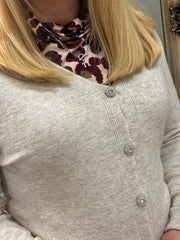 Stone Soft Knit Cardigan Annalise