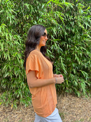 Orange Net Side Panel Top Willow