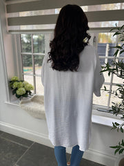 White Patchwork Tunic Inessa