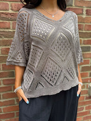 Mocha Diamond Knit Matilda