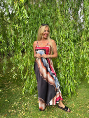 Black Marble Tide Dress Odette