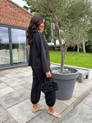 Black Military Style Co-Ord Set Tara