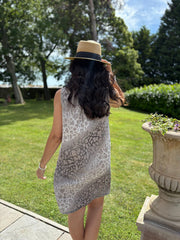 Mocha Ombre Leopard Dress Tiana