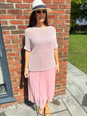 Pink Pleated Dress Two Piece Jocelyn