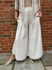 Stone Wide Leg Pull on Silvia Trousers