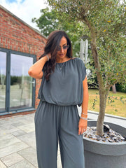 Charcoal Two Piece Trouser Set Sara