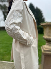 Stone Luxury Embroidered Trench Coat Grace