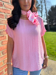 Pink Scarf Top Hilary