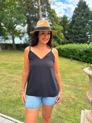 Black Essential Textured Vest Nicole