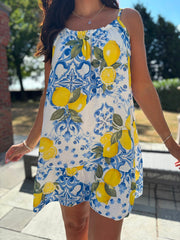 White Mediterranean Bubble Cotton Dress Jill