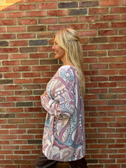 Wine Soft Touch Aboriginal Knit Ava