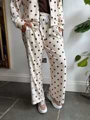 Cream Polka Dot Tracksuit Darla