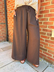 Chocolate Riley Trousers