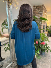 Teal Sparkle Tunic Gloria