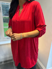 Red Sparkle Tunic Gloria