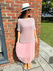 Pink Pleated Dress Two Piece Jocelyn