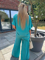 Teal Sequin Star Top Taryn